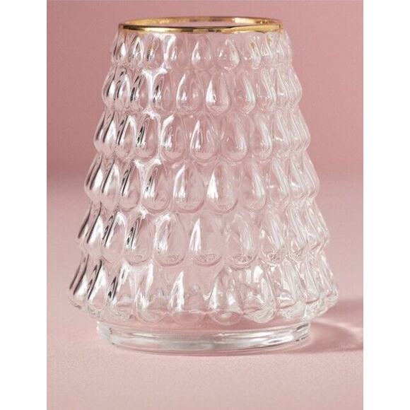Anthropologie North Pole Juice Glass Tree Single Glass - Picture 1 of 4